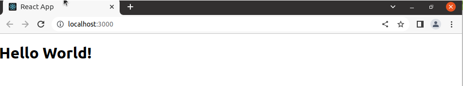 HellowWorldOflocalReact